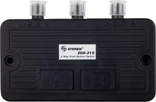 Steren 2-Way Coaxial A/B Push-Button Switch for TV, Antenna Splitter