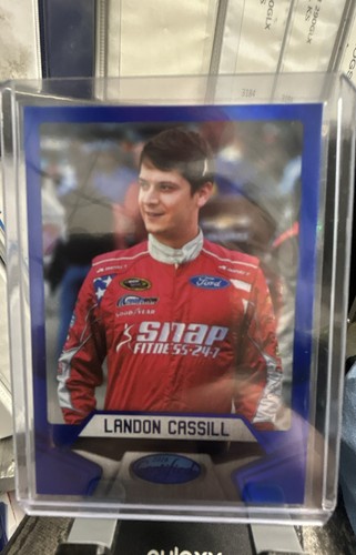 Landon Cassill [Blue] #25 card from 2016 Panini Certified Nascar