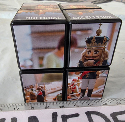 Rubiks Würfel Werbe Werbung Sachsen Deutschland 2x2 selten