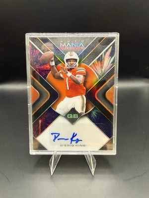 2022 Wild Card Auto Mania Triangle Fireworks D'Eriq King 8/10 #AMA-TR21 Miami