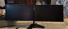 Dual 23 Inch Monitor dual Setup With Planar Stand