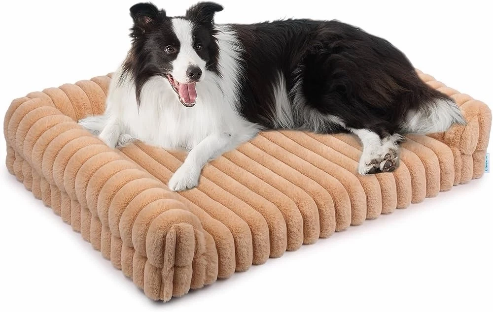 Large Dog Bed Memory Foam Removable Washable Cover Plush Non Slip Support New