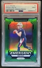 2024 Panini Prizm Drake Maye Emergent RC Green Rookie #4 Patriots PSA 9