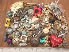 Vintage-Now 50+ Piece CRAFTING LOT Jewelry making Lot Large Variety Pieces #1