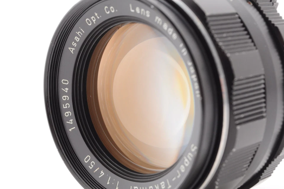 ▶️8 Elements [NEAR MINT] Pentax Super Takumar 50mm f1.4 Lens M42 w/Filter JAPAN - Image 2 of 4