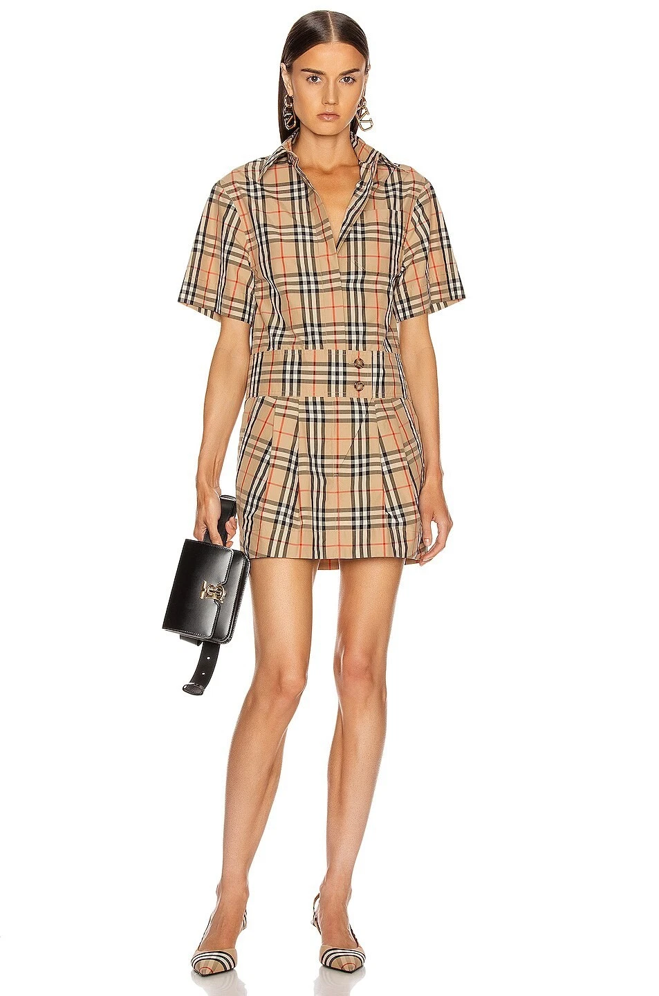Burberry — Authentic Burberry Jayniie Classic Plaid Check Dress Size  6