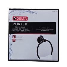 Delta Porter Wall Mounted Towel Ring in Oil Rubbed Bronze 78446-OB1
