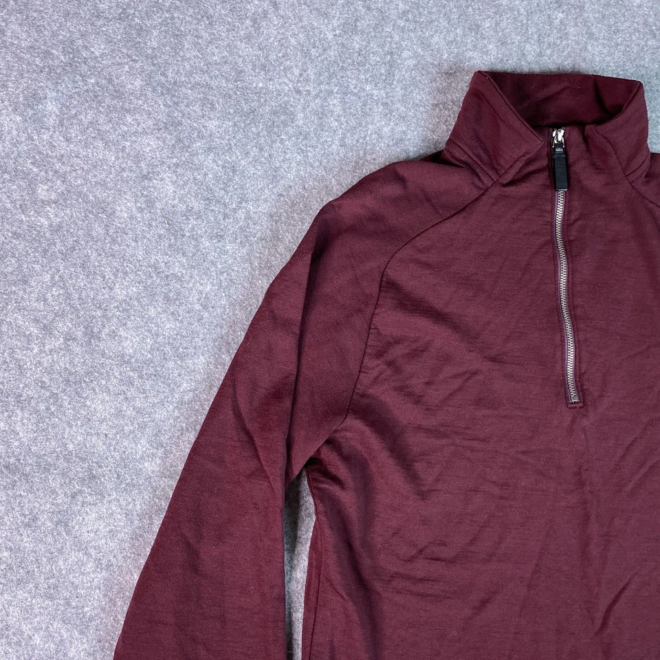 Banana Republic Sweater Mens Medium Performance Merino Wool Half Zip Pullover - Image 3 of 4