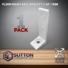1.5" Floor Mount Base Plate | Aluminum | 15 Series | Compatible w/ 80/20 2415