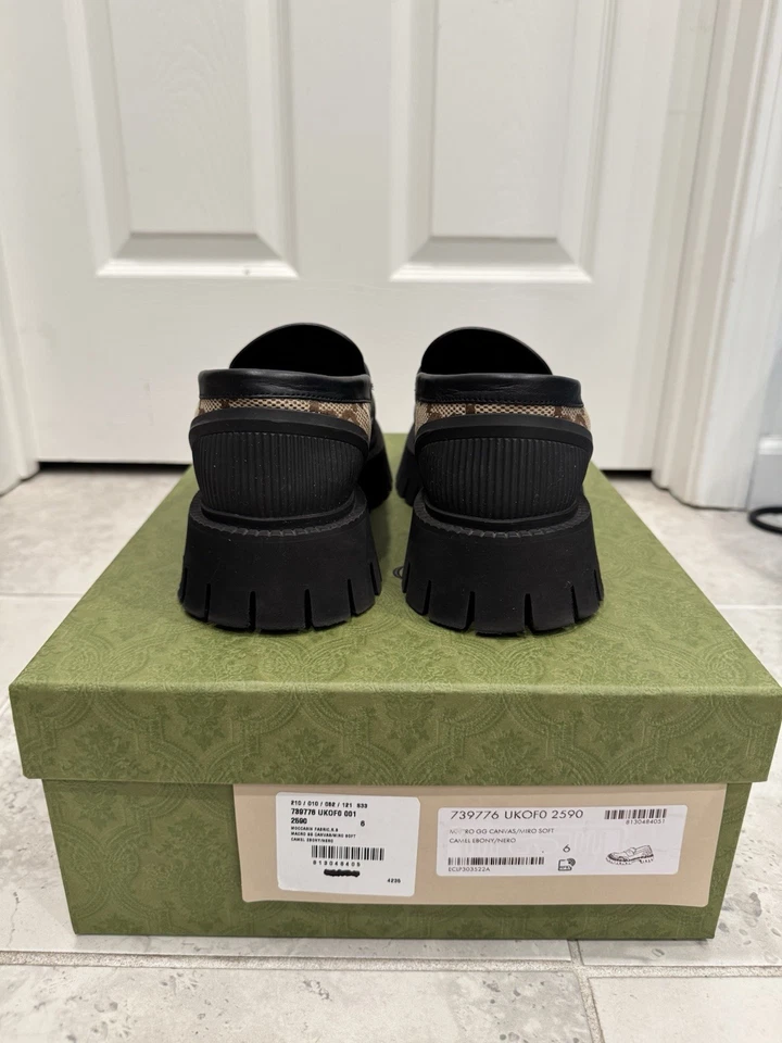 Gucci Novo GG Loafer - Camel Black US 6M (Used) - Image 4 of 4