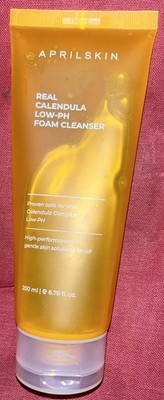 APRILSKIN Real Calendula Low-pH Foam Cleanser 200ml - NEW SEALED