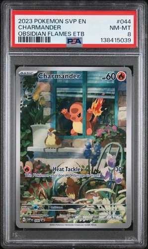 2023 POKEMON SVP EN-SV BLACK STAR PROMO #044 CHARMANDER PSA 8
