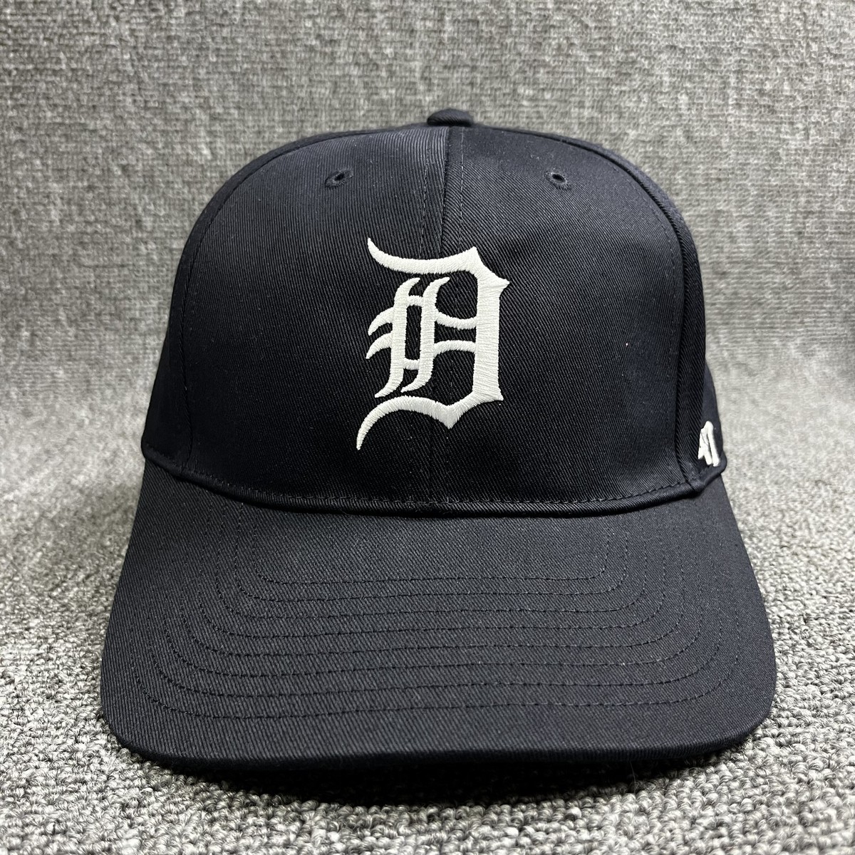 Detroit Tigers '47 Brand MVP Snapback Hat Black White Old English D MLB Cap NEW