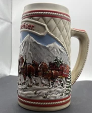 Budweiser "A" Series Collector 1985 Edition Beer Stein Limited Edition Ceramarte