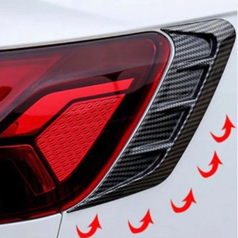 1Pair Modified Carbon Fiber Vehicle Headlight Eye Lid Eyelids Cover ABS Plastic - Изображение 2 из 4