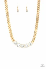 Paparazzi jewelry -Rhinestone Renegade - Gold