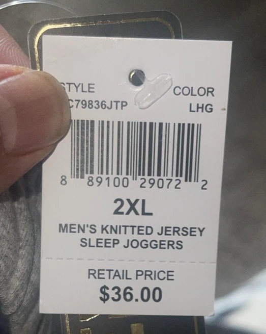 PARA HOMBRES EMBAJADA ROPA CO TEJIDO JERSEY DORMIR JOGGERS PIJAMA PANTALONES GRIS XXLLARGE! Foto 3 de 3