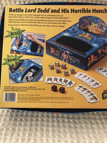 1994 Milton Bradley Saban's Mighty Morphin Power Rangers Battling Dice Game Rare - Picture 7 of 8
