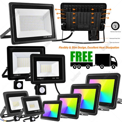 DEPMOG Inundador LED con detector de movimiento/enchufe foco exterior foco reflector CALIENTE