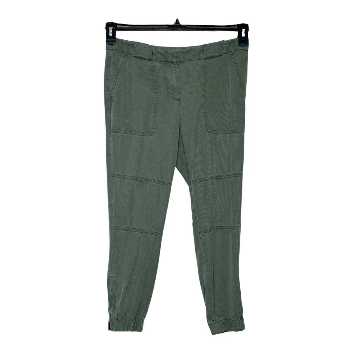 Loft green cargo jogger casual pants size 4P eBay