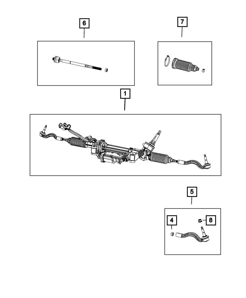 Genuine Mopar Rack And Pinion Gear 68624833AA