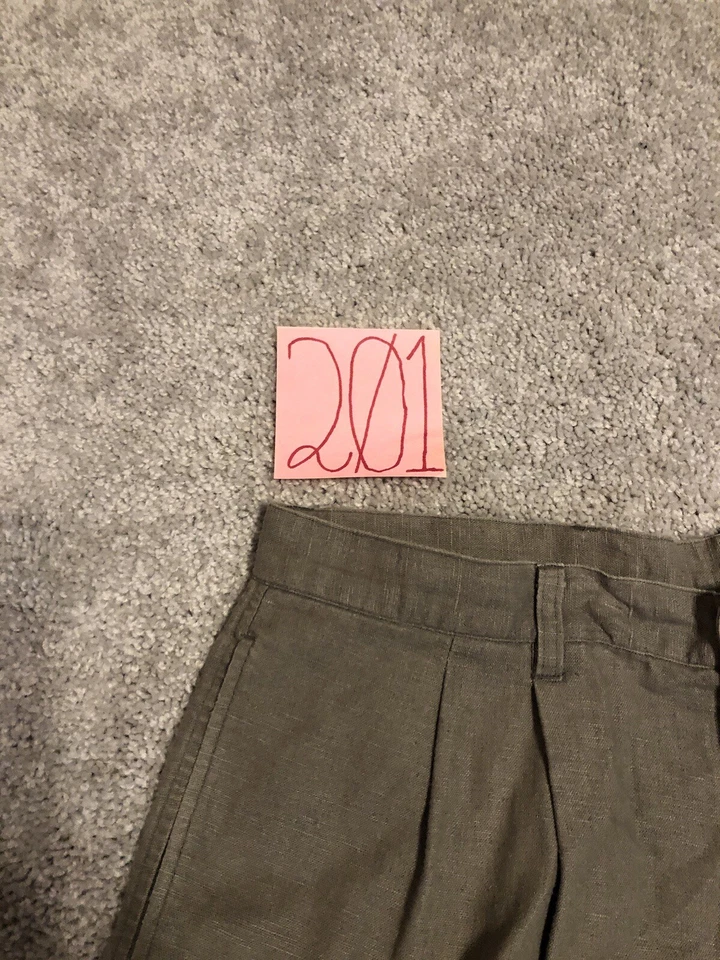 Pantalones Cortos De Colección Eddie Bauer Para Hombre Verdes Talla 36 Mezcla de Lino Chino Informal Exterior Foto 2 de 4