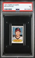 CENTERED PSA 5 EX NOLAN RYAN HOF 1974 TOPPS STAMPS GRADED VINTAGE MLB TPHLC-2664