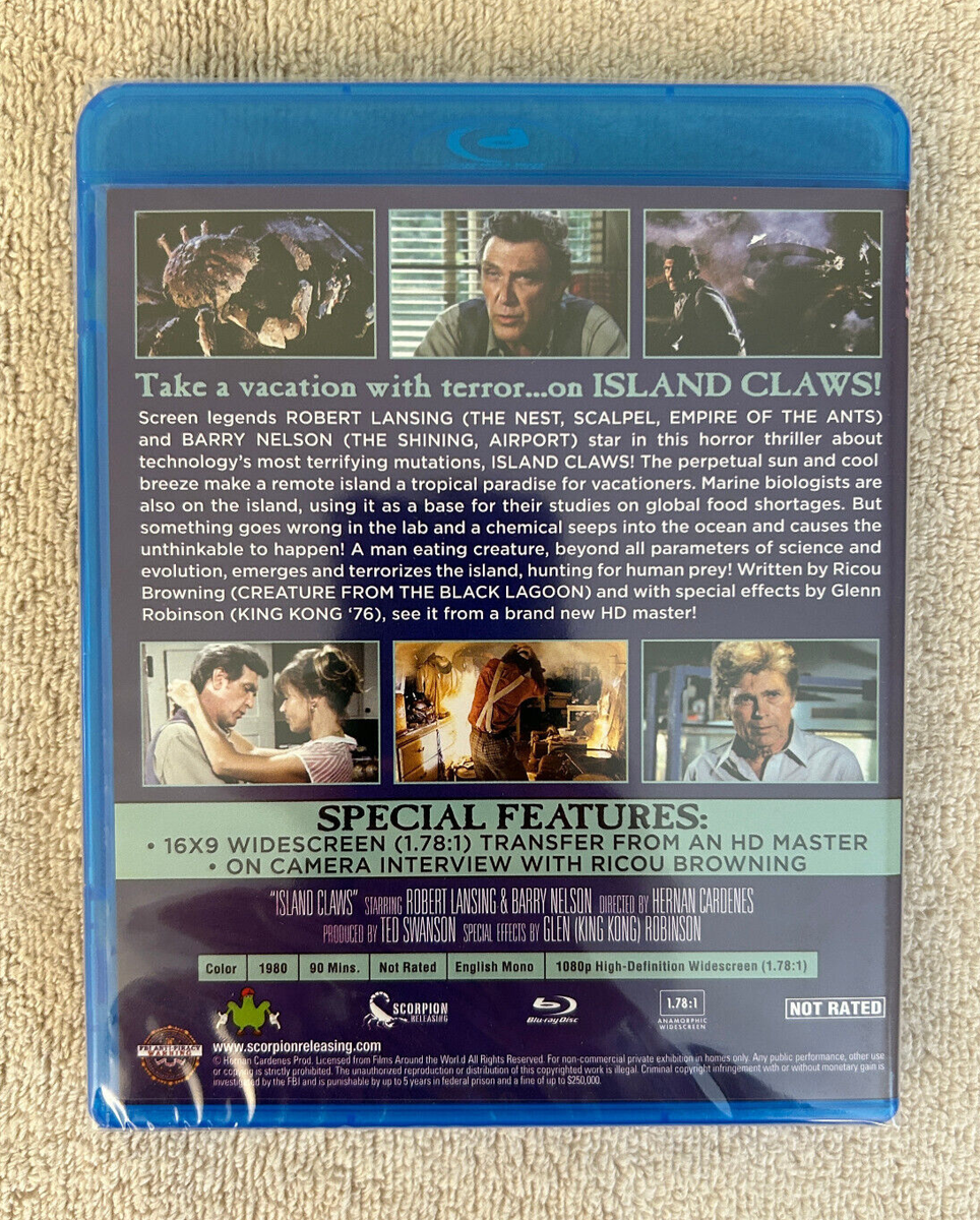 Island Claws (1980) Blu-ray Scorpion Reeleasing 80s Giant Crab