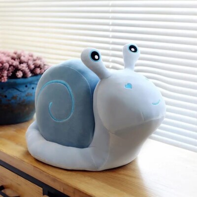 Blaue Schnecke Plüschtier 25 cm Plüschpuppe Kawaii Geschenk süß weich Plüschtier Neu