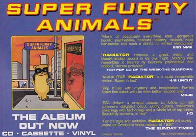 Super Furry Animals - Radiator - Mini Poster/Magazine Clipping