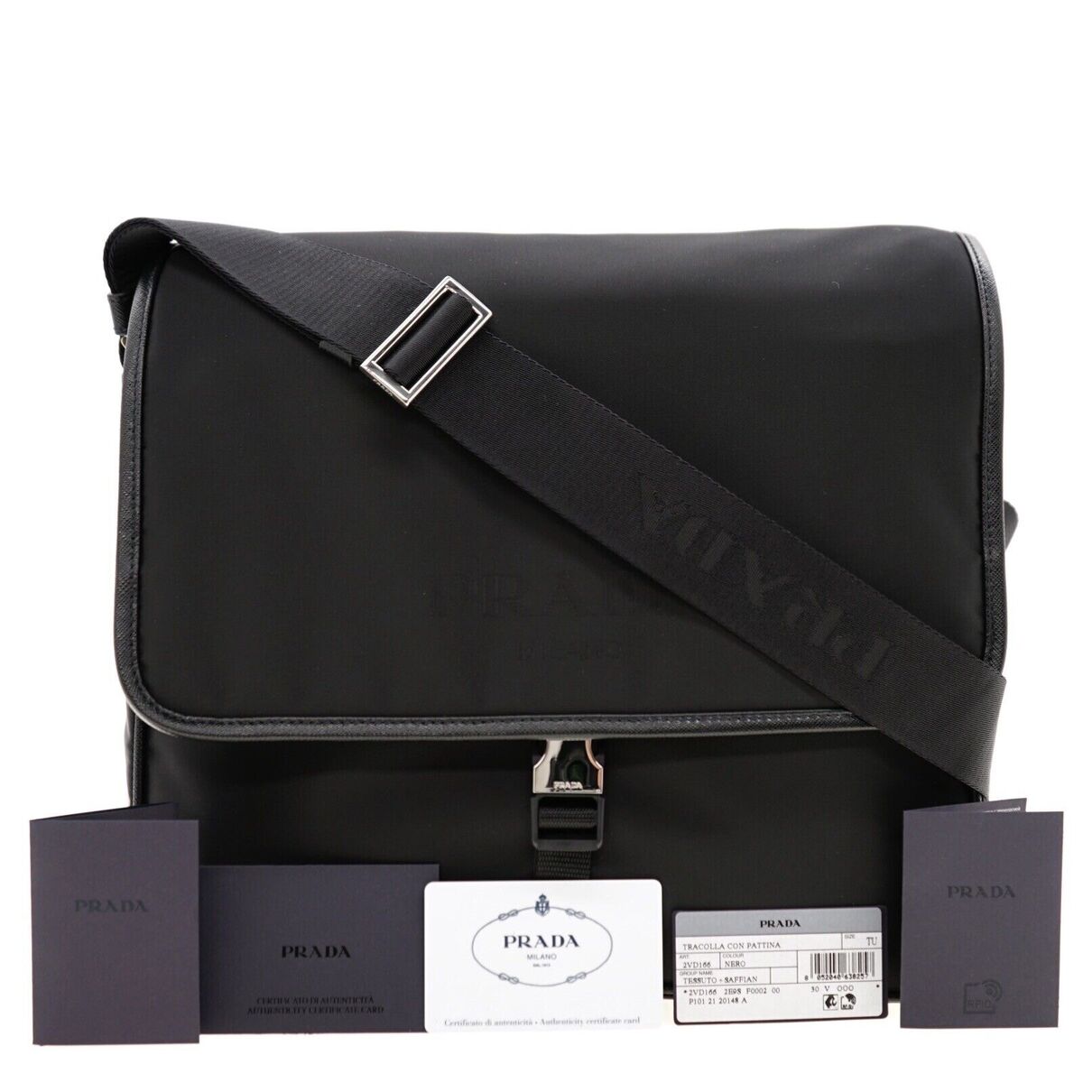 Prada Shoulder Bag Black Nylon Messenger 2VD166 New | eBay Prada Shoulder Bag Black Nylon Messenger 2VD166 New | eBay