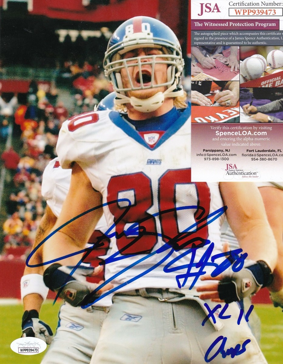 JEREMY SHOCKEY NEW YORK GIANTS XLII SB CHAMPS JSA AUTHENTICATED