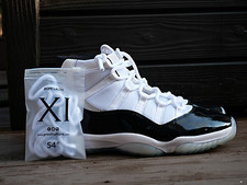Air Jordan 11 AJ11 Replacement Shoe Laces White Rope Round 54 Inch Concord Style