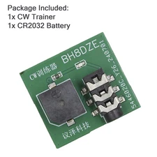 Morse Code Mini CW Trainer Hand Key Trainer Oscillator Button Battery Version B9