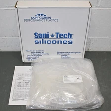 Sani-Tech Ultra Platinum Cured Silicone Tubing, 1" x 1-1/16" x 25ft, Bulk Hose