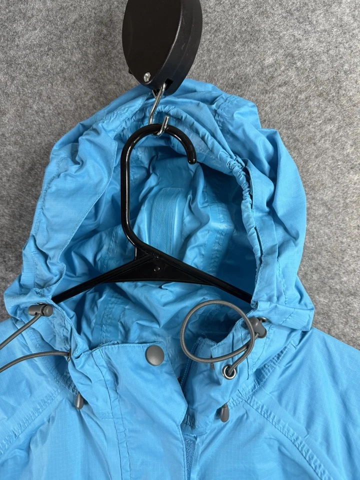 Chaqueta Sierra Blanca Para Hombre XL Azul Cortavientos Chaqueta con Capucha a Presión Completa Foto 2 de 4