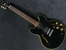 EDWARDS by ESP E-SA Black Semi Hollow Body Electric Guitar Made in Japan