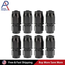 2/4/8pcs 6AN/8AN/10AN Straight Swivel Hose End Fitting Adaptor For CPE Hose