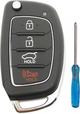 4 Buttons Replacement Key Fob Cover Case fit for Sonata Santa fe Sport Tucson