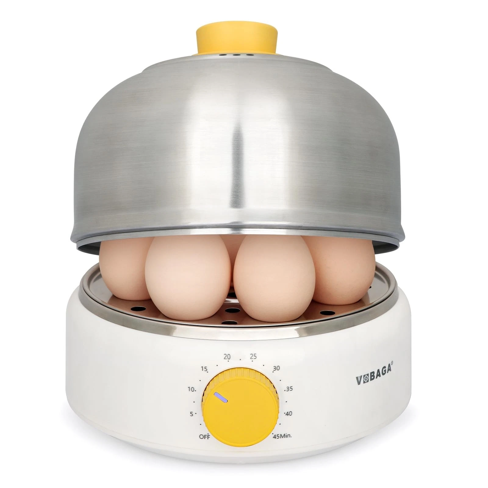 Rapid Egg Cooker, Electric Egg Boiler and Steamer Machine, 9 Egg Capacity, St...
