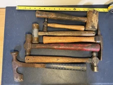 Lot Of Vintage Hammers Ball Peen Stone Work Soft Faced Drywall Estwing 7 Hammers