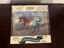 Breyer Ornament Cosmo Unicorn Rainbow Colored New Open Box Holiday Line 700654