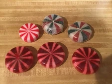 Peppermint Candy Cane Floating Holiday Christmas Candles