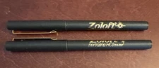 Black Zoloft Drug Rep Pharmaceutical Advertising Pen Pentel Micro Fine Superball