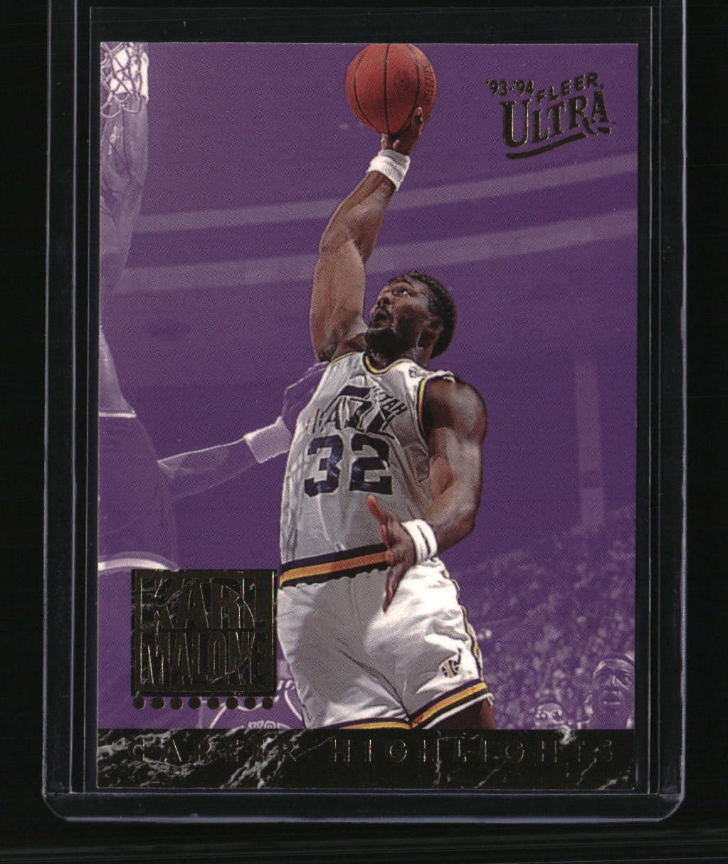 1993-94 Ultra #5 Karl Malone Karl Malone Career Highlights