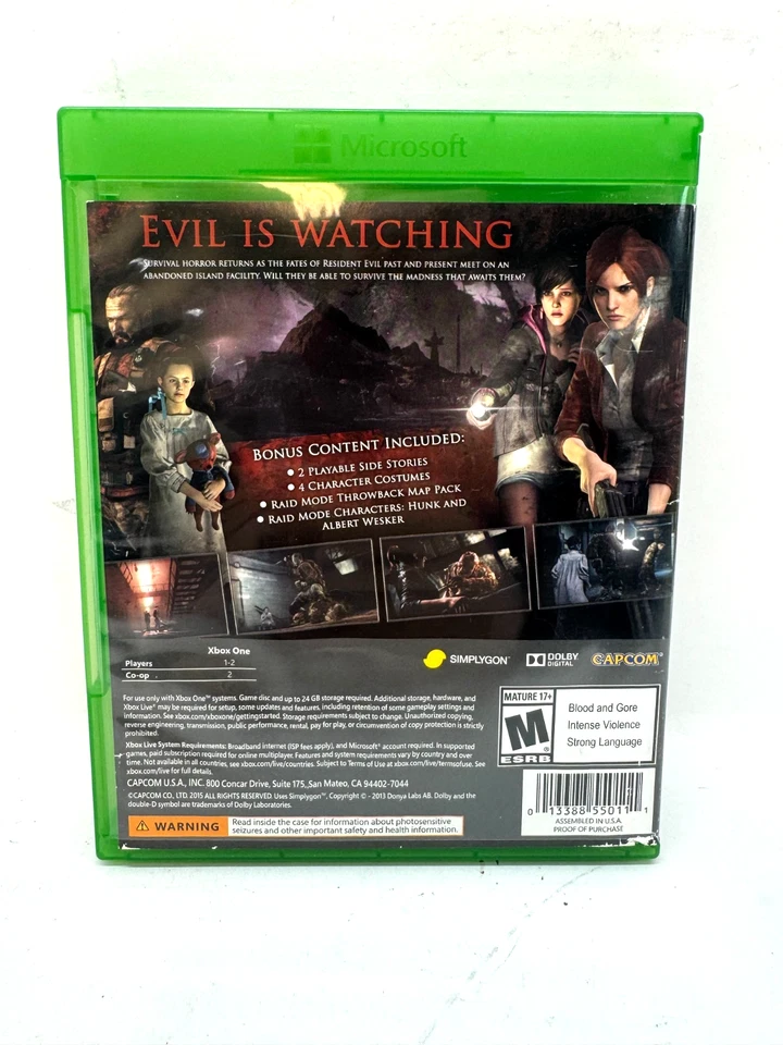 Resident Evil 2 Revelations Xbox One 2015 - Image 3 of 4