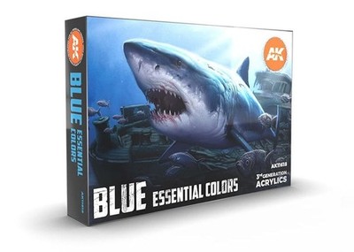 AK INTERACTIVE - AK11618 BLUE ESSENTIAL COLORS 3GEN SET