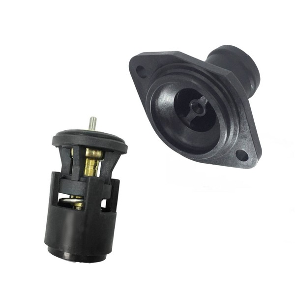 Thermostat Mit GehäUse + Flansch FüR Seat Ibiza VW Golf 4 Polo 6N Lupo 1.0 1.4-image