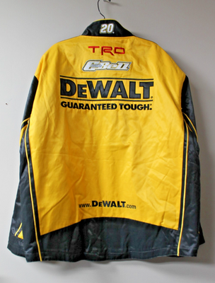 New NASCAR Joe Gibbs Racing Christopher Bell DeWalt Uniform Nylon