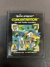 Concentration Game Program (Atari 2600, 1986) Video Game Cartridge